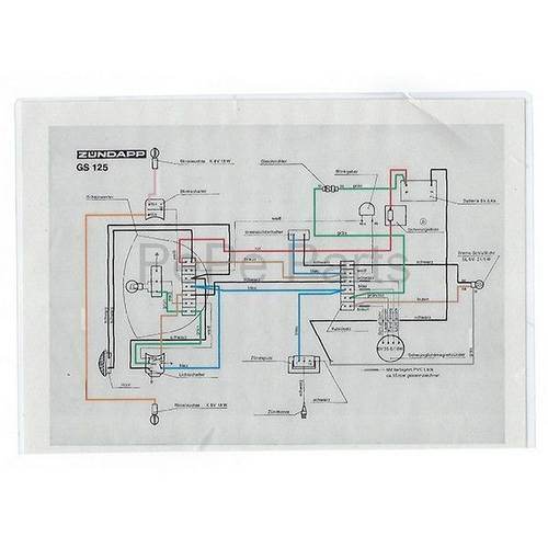 kabelboom contactpunt ontsteking gs125 grijs