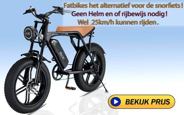 fatbikes alternatief voor snorfiets