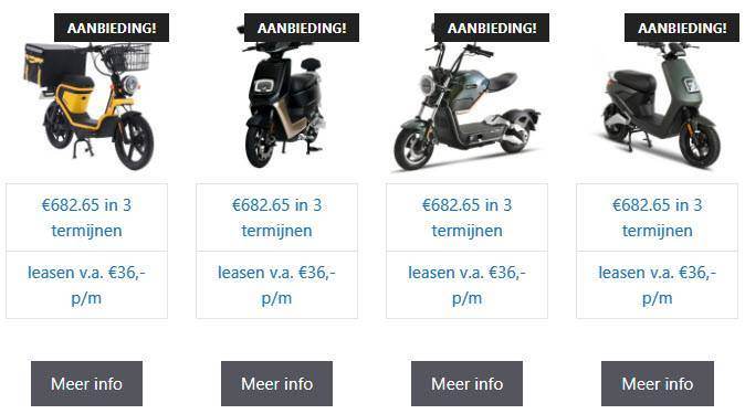 e-scooters-aanbod