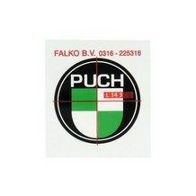 logo puch 40mm zwart / wit / groen