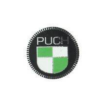 logo 3d puch 50mm zwart / wit / groen