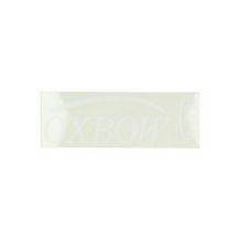sticker universeel woord [oxbow] wit 2 stuks
