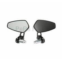 spiegelset stuur cnc motorfiets / scooter ovaal universeel chroom dmp