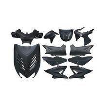 kappenset yamaha aerox zwart mat DMP 11-delig