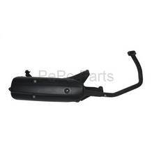 uitlaat compleet 4-takt kymco agility 12 inch / kymco agility 16 inch / new dink / orbit / people-s / sento / symply / vit zwart orig
