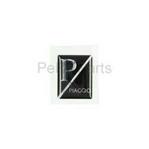 sticker logo voorscherm vespa lx / primavera / sprint zwart