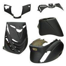 kappenset SP piaggio zip2000 zwart mat DMP 5-delig