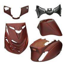 Kappen Set DMP Piaggio Zip SP en 2000 Mat Rood