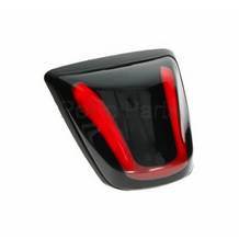 achterlicht led e-keur rand zwart mat / smoke glas vespa primavera / sprint dmp