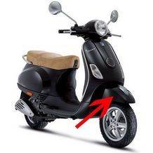 voorspatbord vespa lx zwart grafite 79 / a