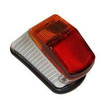 achterlicht model orgineel kreidler oud type rood / chroom