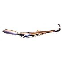 uitlaat techno tomos a3 chroom / aluminium bullet expansie compleet