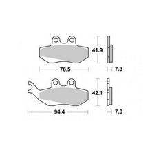remblokken set gilera dna / dna180 / yamaha dt50 watergekoeld / rs1 / aprilia rs1999 / gilera runner pro / gilera runner 180cc / rx / yamaha tzr / malaguti xsm / xtm voor sbs 1