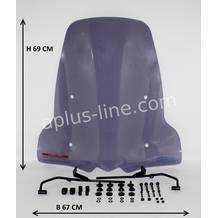 Windscherm aplus passend op kymco agility 16inch smoke