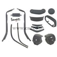 Complete styling / sierlijst set Vespa Sprint mat zwart 8-delig (tot 2018)