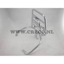 Achterdrager Vespa S / LX / LXV chroom opklapbaar