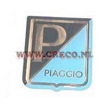 embleem beenschild vespa lx zwart / blauw