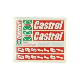 stickerset castrol universeel rood 5-delig