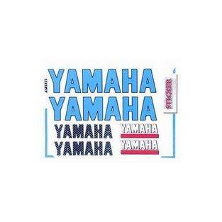 Stickers | stickerset woord [yamaha] blauw falko 982020 6-delig 