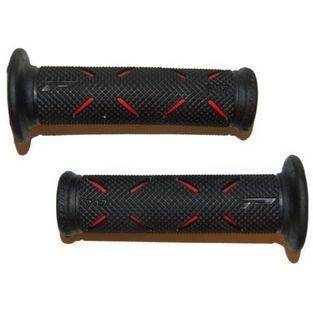 handvatset streep universeel zwart / rood progrip 717