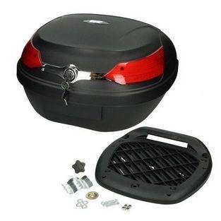 Topkoffer Scooter Zwart 100% Waterdicht DMP (51 Liter) 