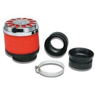 powerfilter e13 recht 42-58mm chroom / rood malossi mhr 0413528