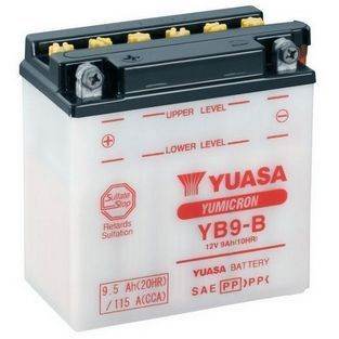 Yuasa | accu yb9-b piaggio fly 4-takt / vespa lx 4-takt / lxv / gilera runner 180 9 ampere yuasa 