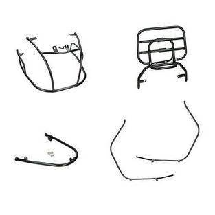 Sierbeugelset compleet china vespa look scooters AGM VX / VX50 BTC Riva 1 - 2 en Sport Mat Zwart 4 delige DMP