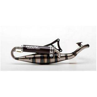 Minarelli horizontaal  | uitlaat yasuni-R zwart tub902b minarelli horizontaal compleet 