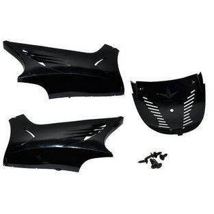 Yamaha | onderspoiler set met schroefset 28019 yamaha aerox zwart ongespoten DMP=op=op 