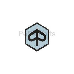 sticker logo voorscherm zeskant zip2000 grijs/zwart