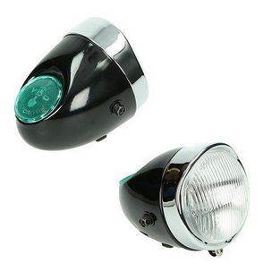 koplamp oltimer/maxi-n maxi/puch zwart