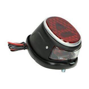 achterlicht ot compleet met rubber puch maxi / ms50 / mv50 zwart / rood
