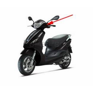 Piaggio | stuurkap fly new 2012 zwart grafite 79 / a piaggio origineel 5a000002000nd 