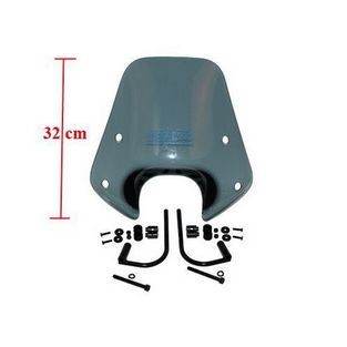 Piaggio | windscherm zip 2000 smoke piaggio origineel 672481  laag met bevestingsset 
