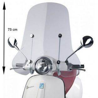 Vespa | windscherm met bevestigingsset hoog primavera origineel 1b001042 