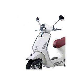 Valbeugel/sierbeugel set met bevestigingsset voorkap Vespa Primavera en Sprint chroom origineel 1b000927