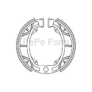 remsegment set kymco/malaguti/peug achter polini 176.1200