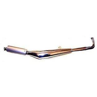 uitlaat techno tomos a3 chroom / aluminium bullet expansie compleet