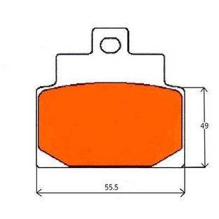 remblokken set gilera dna 180 / gilera runner 180cc achter