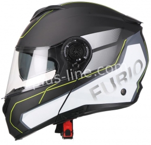  | Helm vito systeemhelm furio mat zwart/geel 