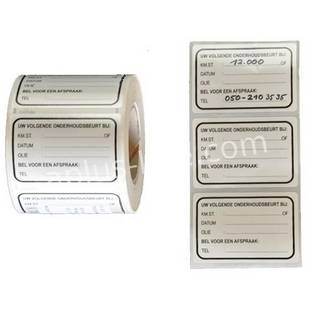 Controlestickers 1000 stuks