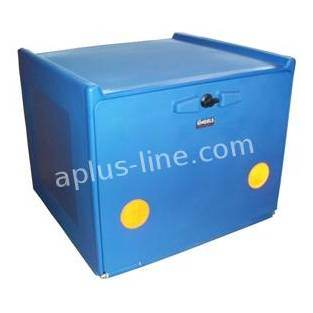 Pizzakoffer blauw dubbel geisoleerd 90 liter