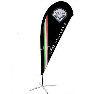 Beachvlag vitohelmets