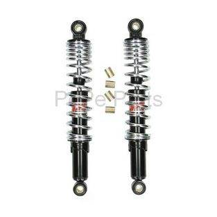 schokbrekerset pro-x maxi/tomos/univ 340mm zwart/chroom yss