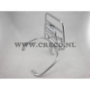 Achterdrager Vespa S / LX / LXV chroom opklapbaar