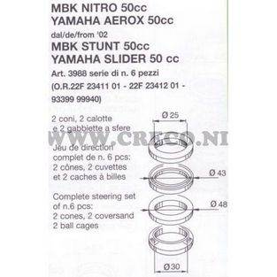 balhoofd set aerox 2002 slider compleet buzz