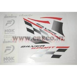 stickerset peugeot vivacity silver sport