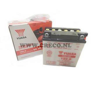 accu yuasa yb9-b (12v (2-klepper)-9ah)